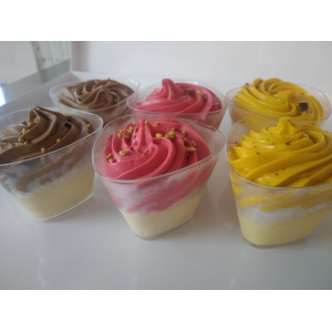 Boîte de 2verrines caramel beurre salé/ poire