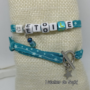 Bracelet 'étoile' turquoise