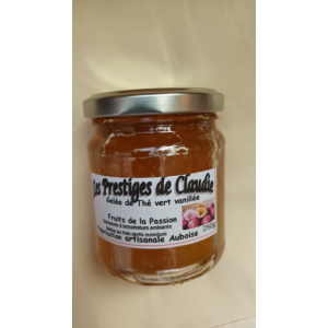 Gelée de thé vert vanillée fruits de la passi