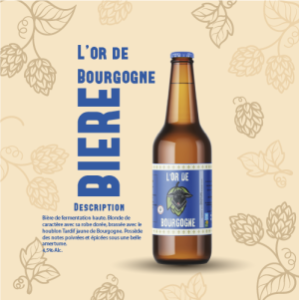Bière blonde 'l'or de bourgogne' 75cl