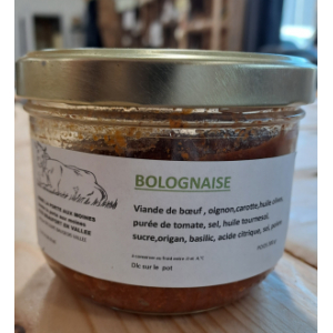 Verrine de bolognaise