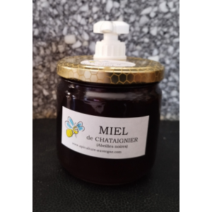 Miel de châtaignier 500g + pompe réutilisable