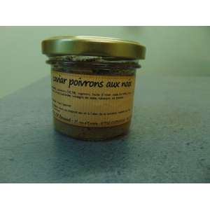 Caviar poivrons aux noix