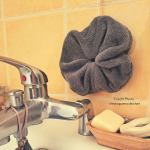 Grande fleur de douche lavable en bambou