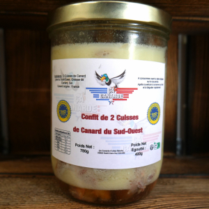 Foie Gras de Canard Entier du Sud-Ouest en conserve verrine 600 g