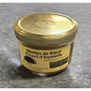 Rillettes de bœuf au piment d'espelette