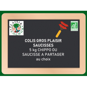Colis barbecue bio gros plaisir saucisses