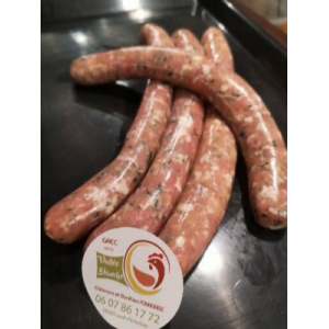 4 saucisses de volaille persillées