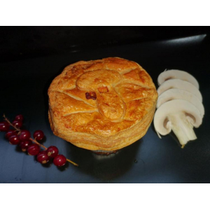Part de tourte volaille champignons