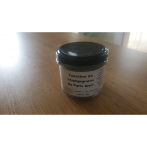 Toastine de champignons de paris bruns