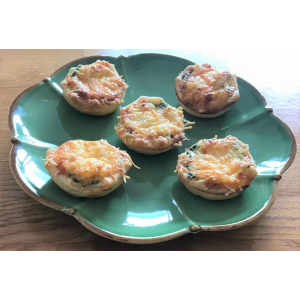 Tartelettes aux épinards et au bacon