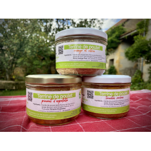 Terrine de poulet piment d'espelette - 180g