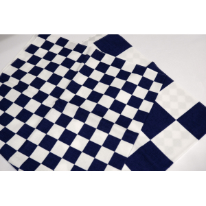Furoshiki damier bleu 2023 70 cm