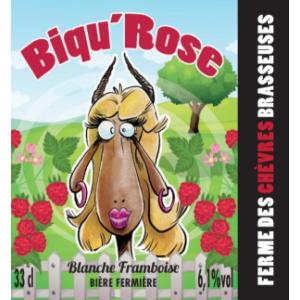 Bière biqu'rose (blanche framboise)