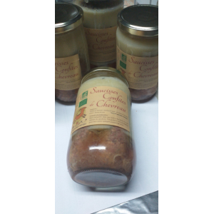 Saucisses confites de chevreau (par 6)