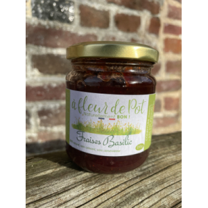 Confiture fraises basilic