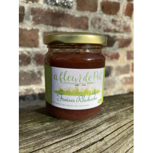 Confiture fraises rhubarbe