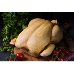 Chapon fermier 3,8 à 4,2kg (remis le 23/12)