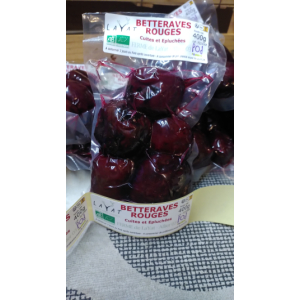 Betterave rouge cuites et épluchées