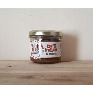 Confit d'oignon au poivre vert