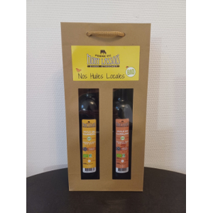 Coffre d'huile bio: tournesol et cameline