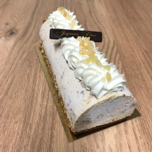 Bûche mirabelle-pain d'épices (6 personnes)