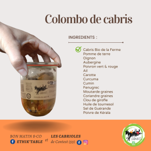 Colombo de cabris - pour 2 à 3 pers.