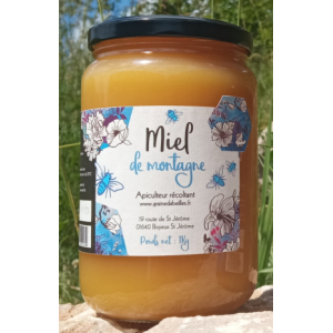 Miel de montagne en pot de 1kg