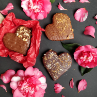 ❤️ coeur praliné noisettes, riz soufflé ❤️