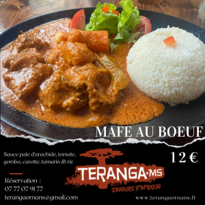 Mafé végétarien et riz