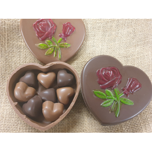 Cœur chocolat noir  saint valentin