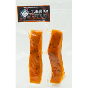 Pavés de truite fumés à chaud