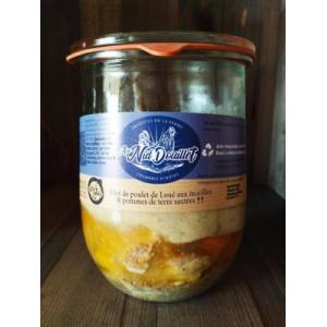 Filet de poulet de loué aux morilles