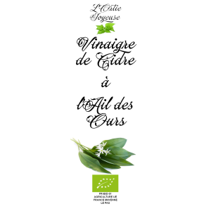Vinaigre de cidre à l'ail des ours