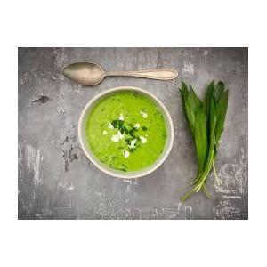 Velouté petit pois/ail des ours