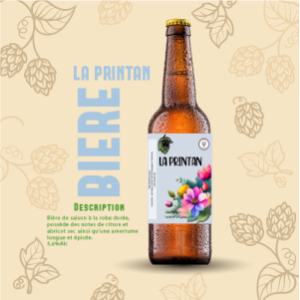 Bière blonde 'la printan' 33cl