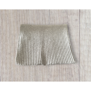 Torchon nid d'abeille gris souris