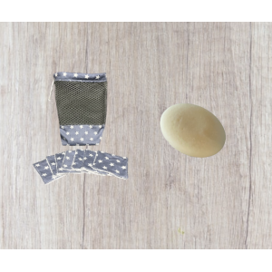 Pack démaquillant solide, filet, lingettes g