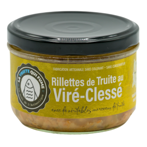 Rillettes de truite au viré-clessé
