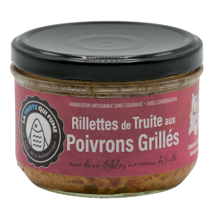 Rillettes de truite aux poivrons grillés