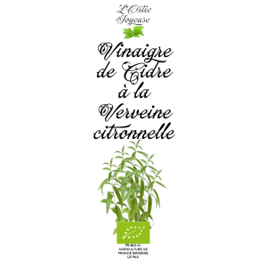 Vinaigre de cidre à la verveine citronnelle