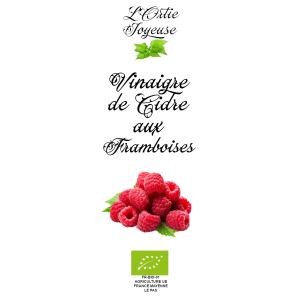 Vinaigre de cidre aux framboises