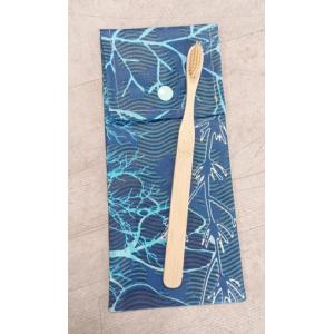 Etui brosse simple à dents corail