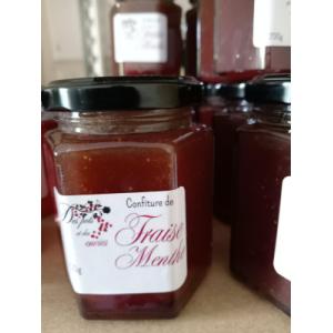 Confiture fraise-menthe