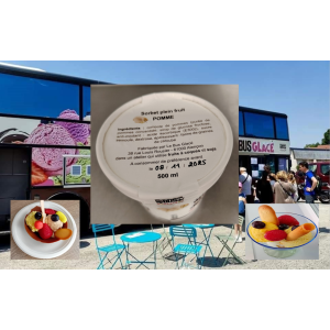 Sorbet plein fruit pomme