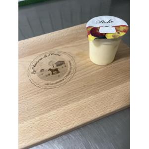 Fromage blanc -chèvres- à la peche