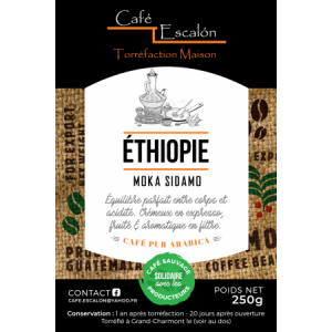 Moka sidamo éthiopie en grains