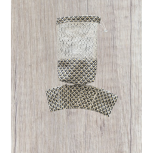 Filet de lavage avec ses 7 lingettes noir