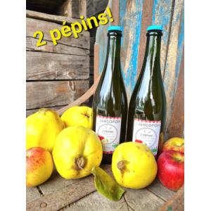 2 pépins , cidre coings-pommes