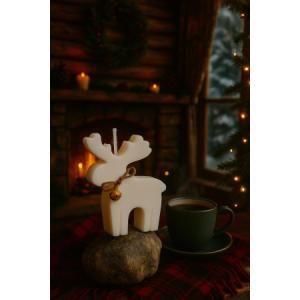 Bougie renne de noel